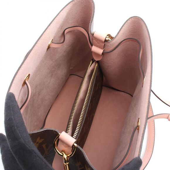Louis Vuitton Shoulder Bag Neonoe M44022 Rose Poudre Pvc Coated Canvas Leather - Picture 3 of 7